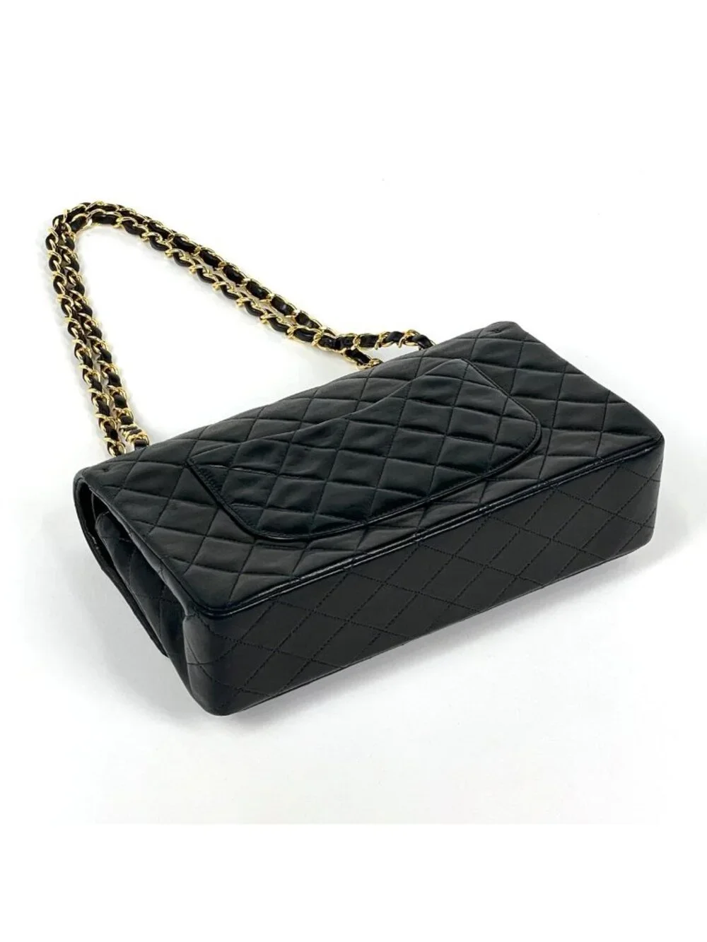 Chanel Quilted Double Flap Chain Shoulder Bag CC Logo Leather